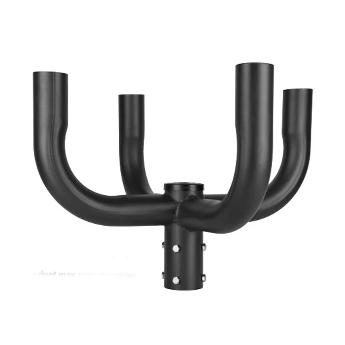 Portor PT-AL-P-BH2-4 Bullhorn Tenon for Round Pole, Quad 360°, 2-3/8" OD Tenon, Bronze