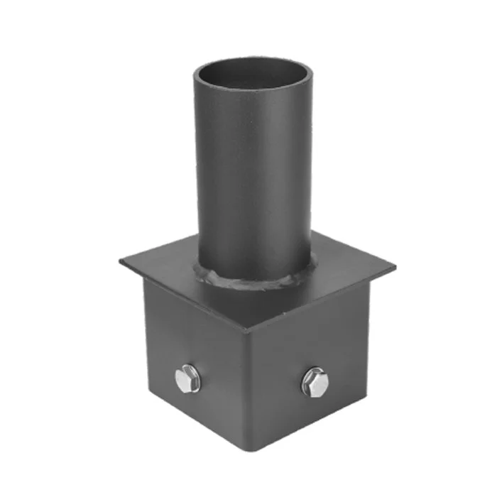 Portor PT-AL-P-VST2-1 Vertical Square Pole Tenon, 4", Single, Bronze