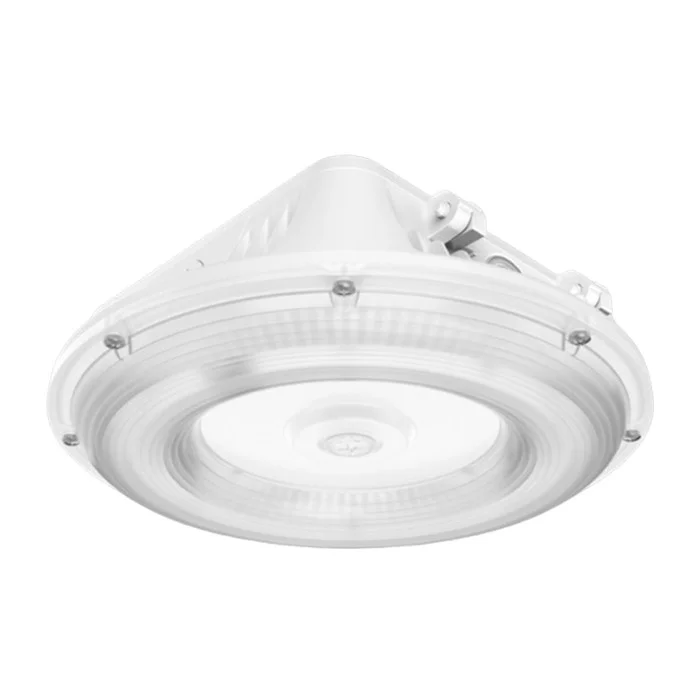 Portor PT-CPY-R Round LED Canopy Light, 20W/40W/60W/70W/80W, 3000K/4000K/5000K, 120-277V, White