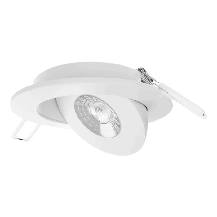 Portor PT-DLFG-R-4I-9W-3CCT, 4" LED Recessed Round Floating Gimbal, 9W, 600lm, 120V, 3000K/4000K/5000K, 90CRI