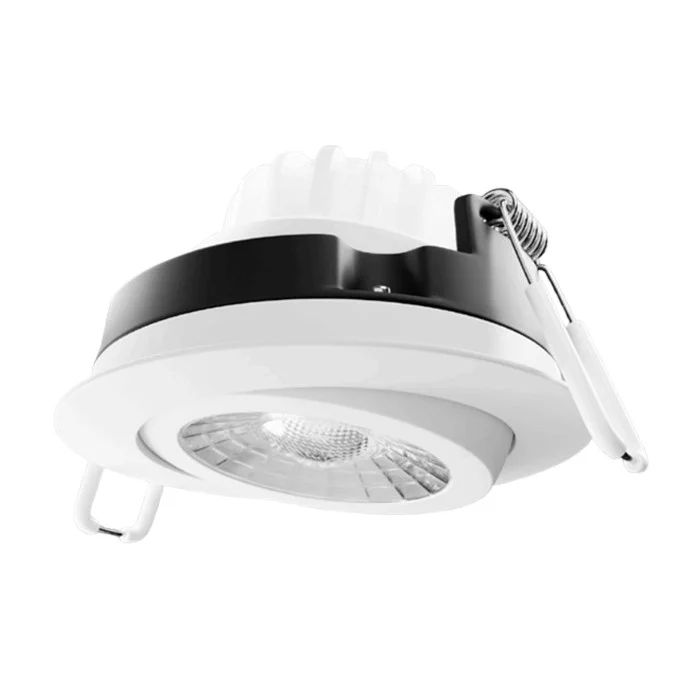 Portor PT-DLG-R-4I-12W-3CCT, 4" LED Recessed Round Gimbal, 12W, 800lm, 3000K/4000K/5000K, 120V