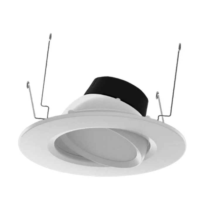Portor PT-DLR-G-2 Series Retrofit Gimbal Downlight, 6", 11W, 5CCT, Generation 2