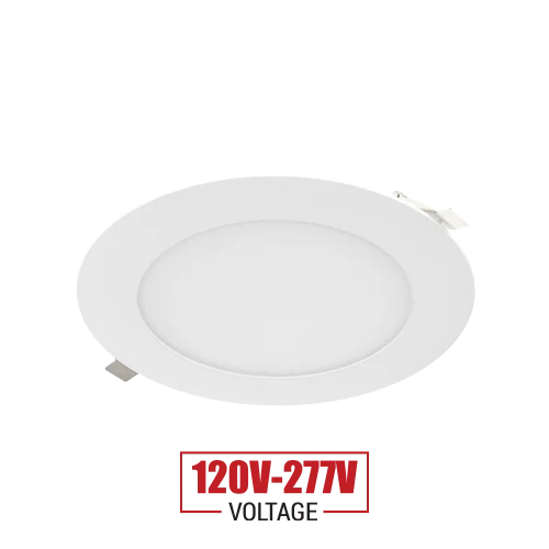 Portor PT-DLS-R-6I-12W-5CCT-277-3, 277V, 6" Round Slim Recessed Downlight, 12W, 5CCT, 3rd Generation