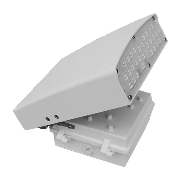 Power and CCT-Adjustable Cutoff Wall Pack, 50W, 3000K/5000K