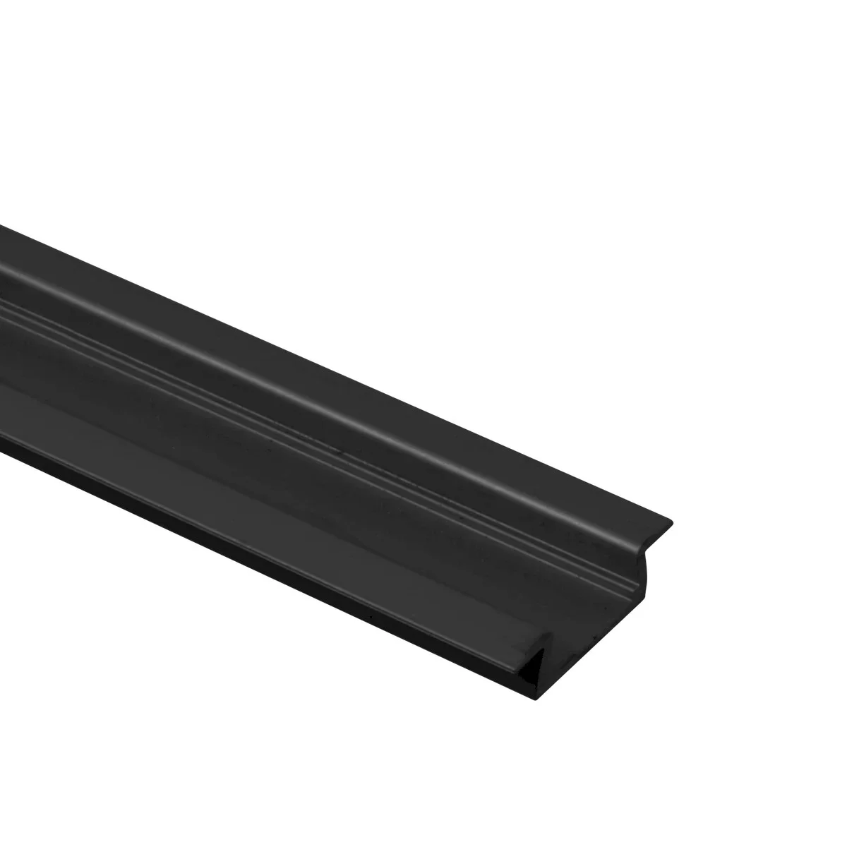 Premium Extrusion Mini Double Flange Recessed Mount, 1 Meter, Black Finish
