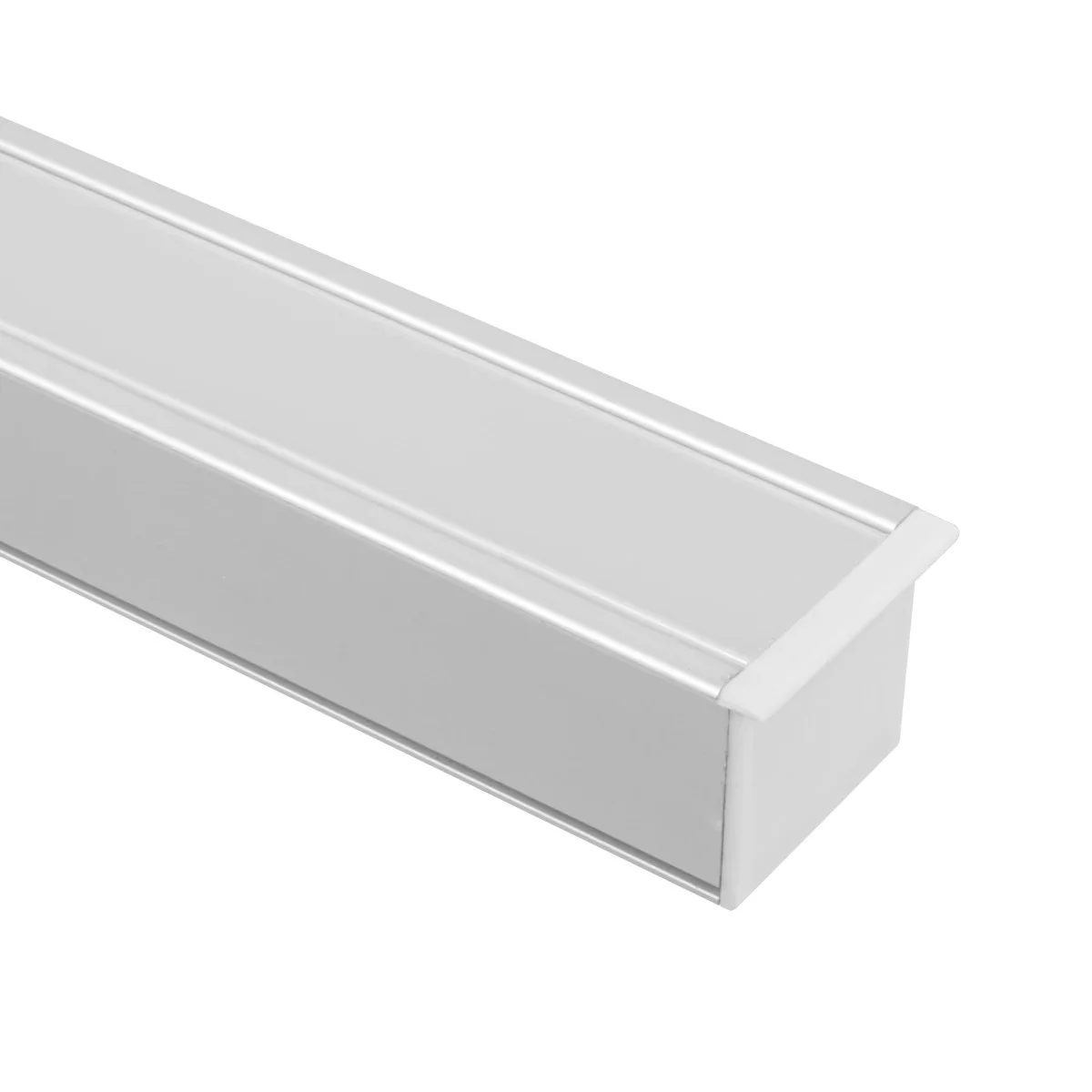 Premium Extrusion Mini Flange Slot Channel, Recessed Mount, 2 Meter - view 2