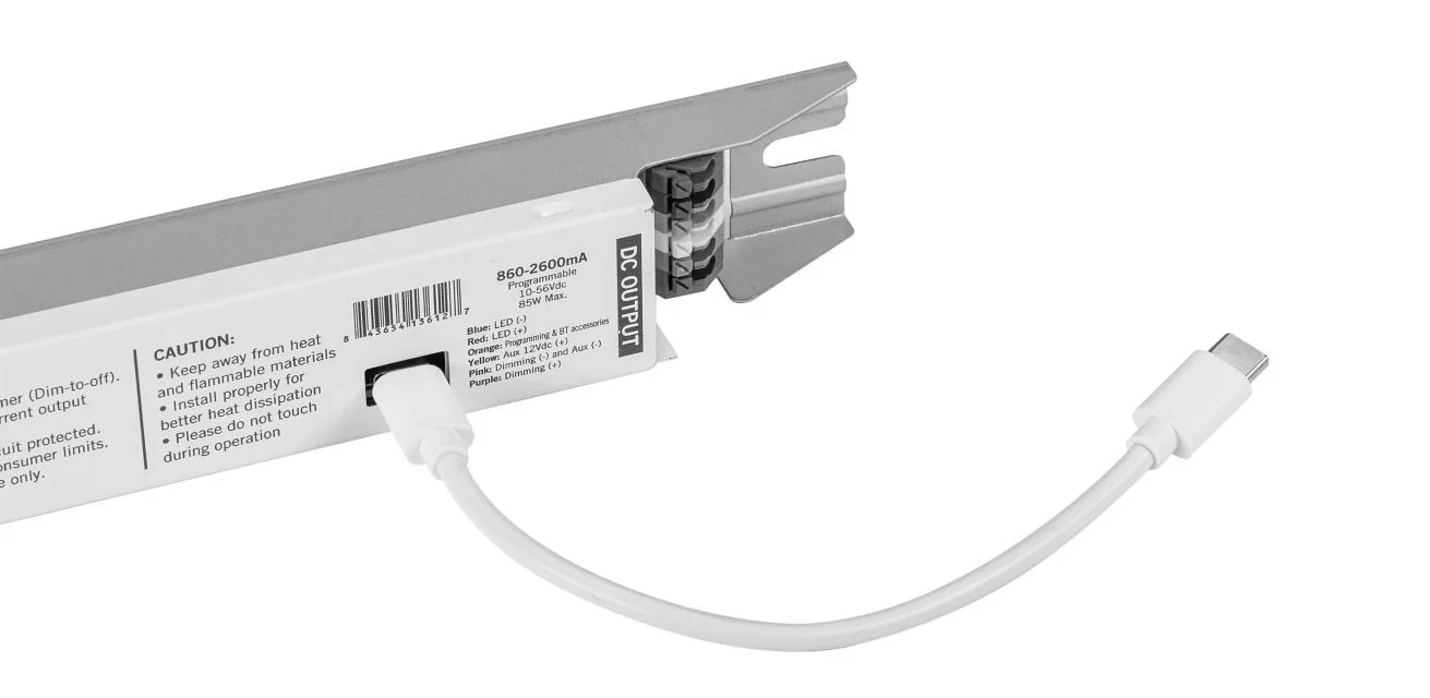 Programmable Constant Current LED Driver, 85W, 860-2600mA Output, 120-277V Input, 0-10V Dimming, Pro...