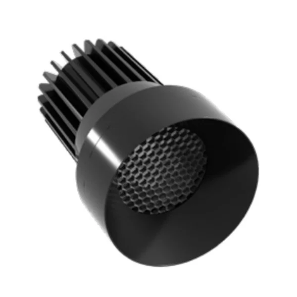 Proluxe Rhyme Series 3" Round Deep Baffle Downlight with Honeycomb Louver, TIR Lens, 36º Beam Angle, 15W, 5CCT Select...