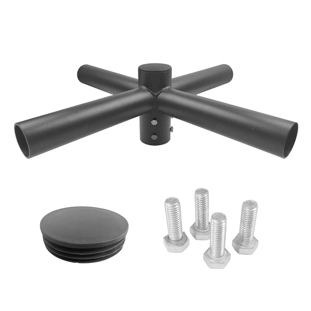 Quad Spoke Bracket 90° Arms, 2-3/8" O.D. Vertical Tenon, 4 Fixture Mount - view 2