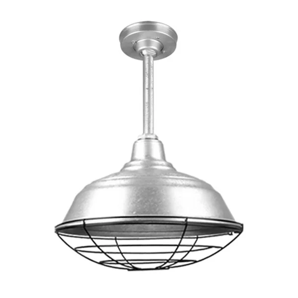 Quick Ship Curved Warehouse Shade Stem Mount