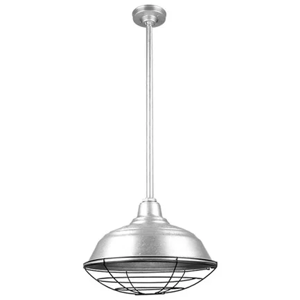 Quick Ship Curved Warehouse Shade Stem Mount - view 2