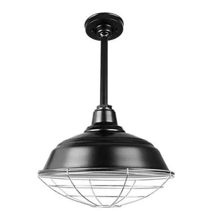Quick Ship Curved Warehouse Shade Stem Mount - view 3