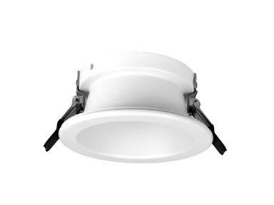 Recessed Architectural Downlight Reflector, 4" Round, White Reflector, White Trim, TAA
