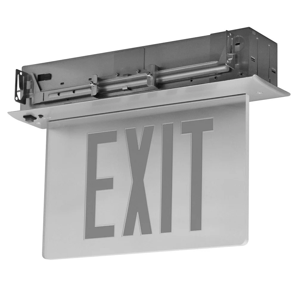 Recessed Edgelit Aluminum Exit Sign, Double Face - view 2