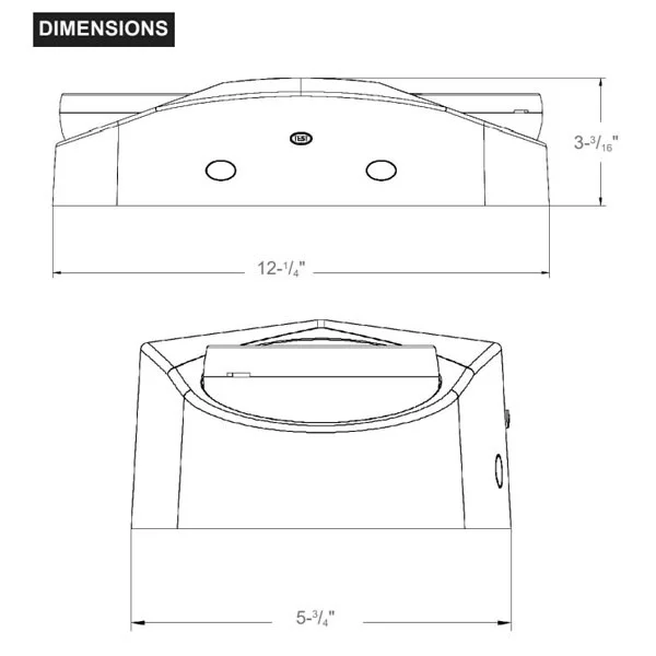 Recessed Emergency Thermoplastic High Performance Light - view 2