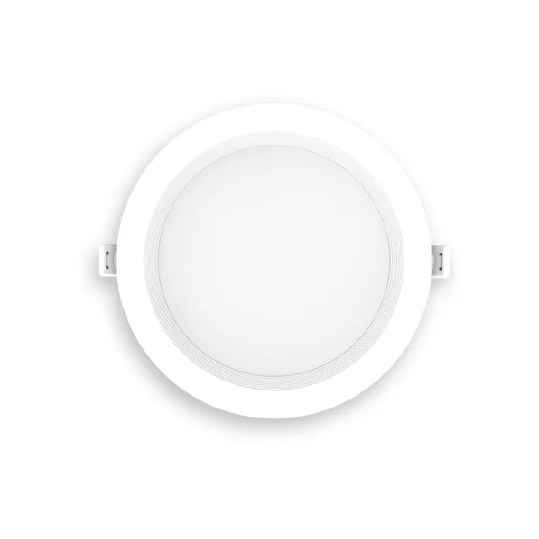 Recessed Mini Panel, 6", Round Baffled Trim with 5 Selectable CCT