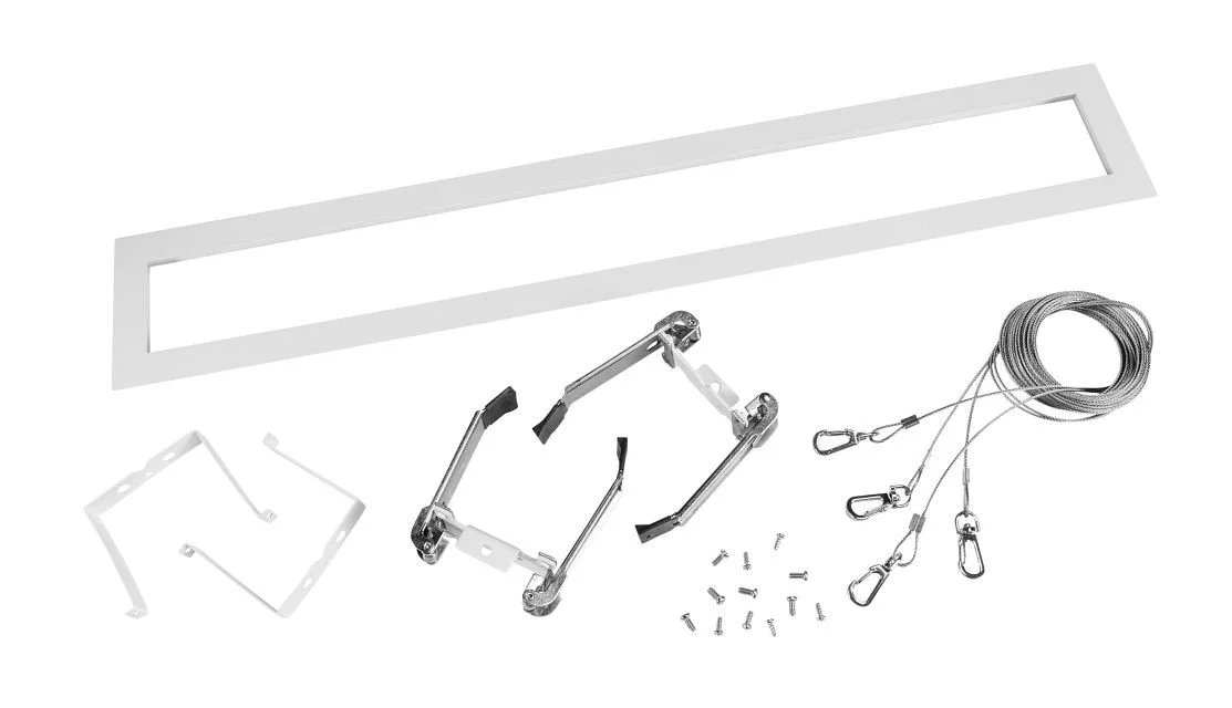 Recessed Mounting Kit for 2' Fixtures in Drywall Ceilings