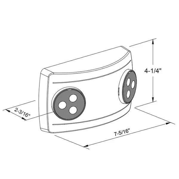 2 Adjustable 1.5 W REL23-1SD Self Diagnostic Emergency Unit LED Heads - view 2