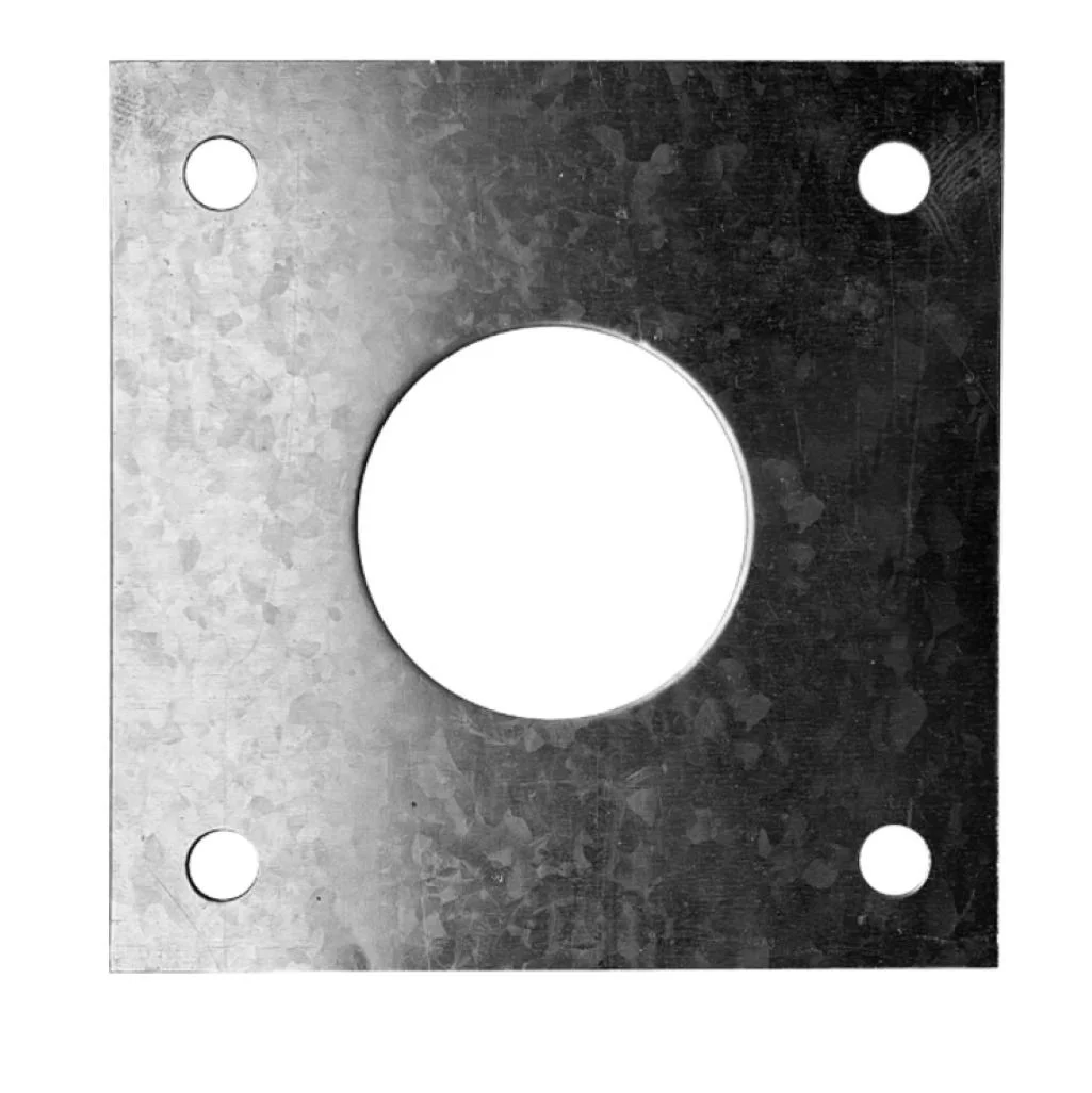 Replacement Anchor Bolt Positioning Plate, 30FT, Square Steel Pole, Kit with Anchor Bolts
