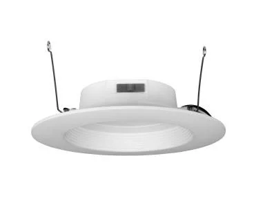 Residential Recessed Baffle Downlight, 6 inch, 9.5W, 90 CRI, Selectable CCT, White, 6 Pack