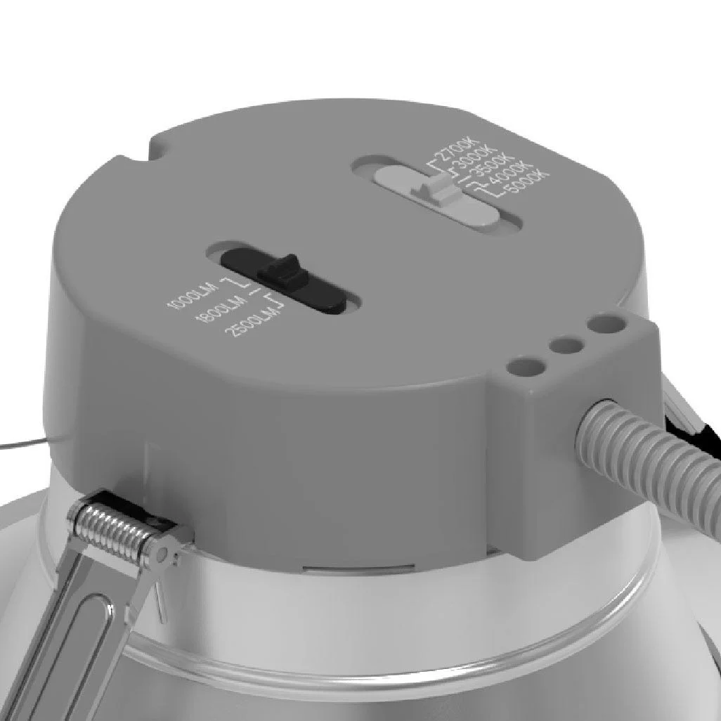 Retrofit Commercial Downlight, 6", Emergency Battery Ready, Lumen Selectable, Color Selectable 2700K...
