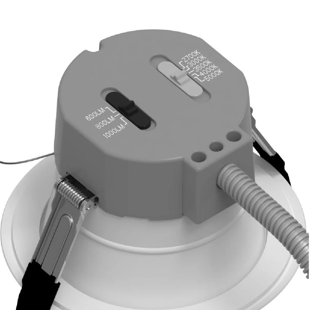 Retrofit Commercial Downlight with Emergency Battery Backup, 4", Lumen Selectable, Color Selectable ...