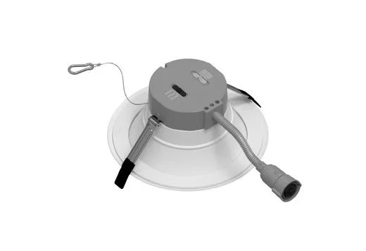 Retrofit Commercial Downlight with Emergency Battery Backup, 8", Lumen Selectable, Color Selectable 2700K|3000K|3500K...