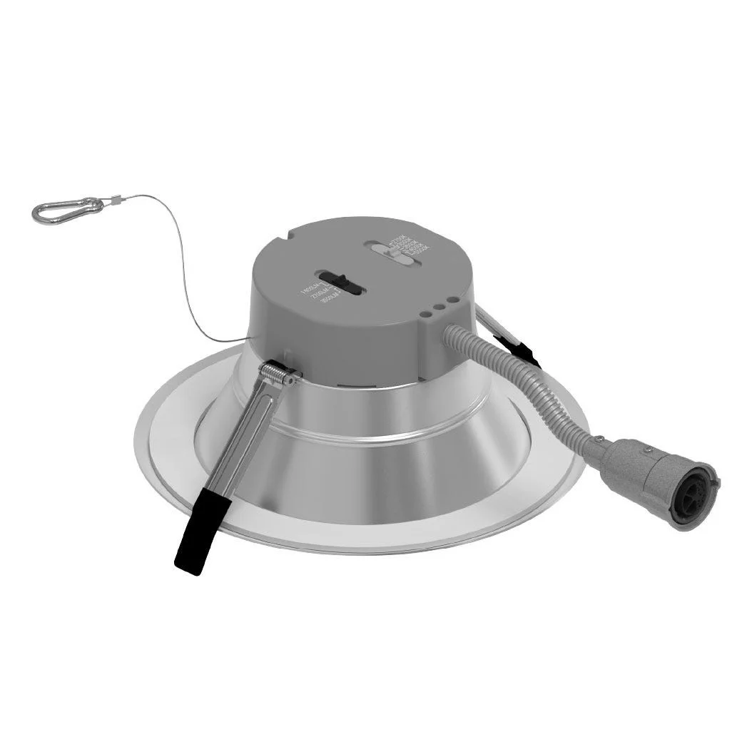 Retrofit Commercial Downlight with Emergency Battery Ready, 8", Lumen Selectable, Color Selectable 2...