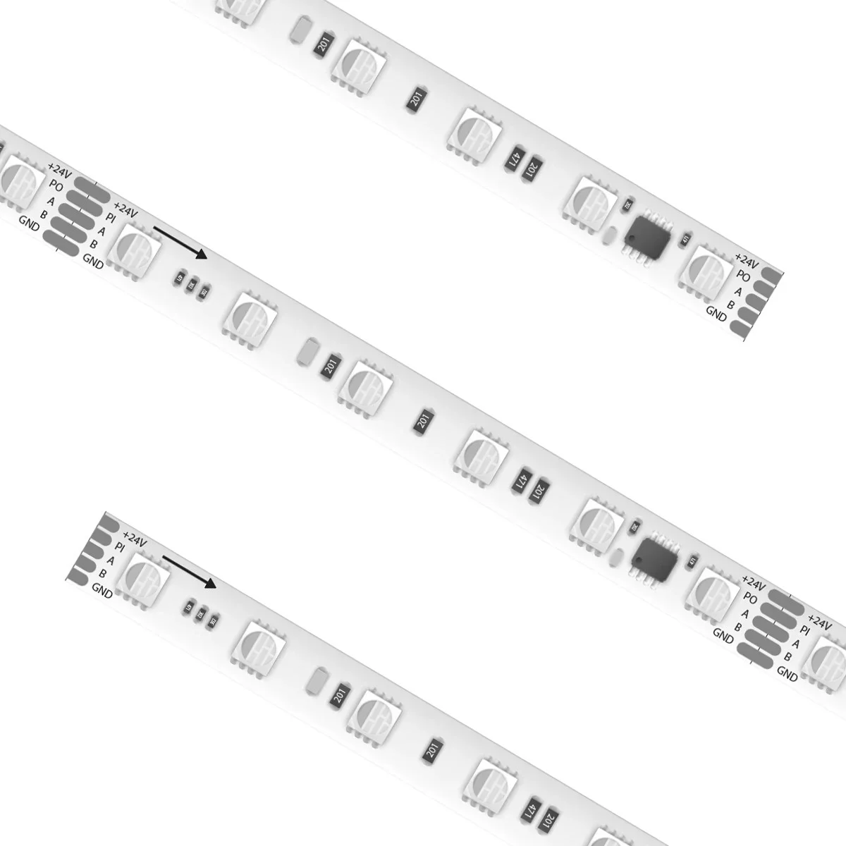 RGBW Pixel Tape Light, 16.4 ft, RGBW (3000K)