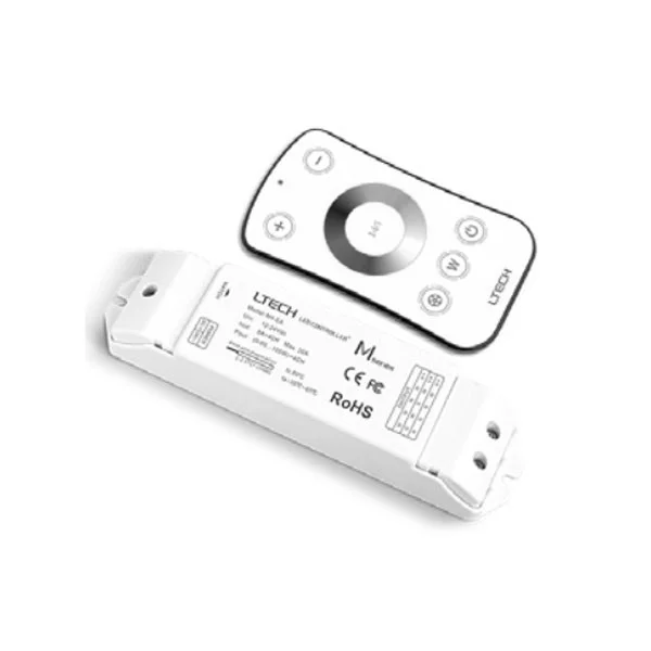 RGBW-Tuning Ribbon Light Controller, Remote incl., 288W Max, 12-24 VDC