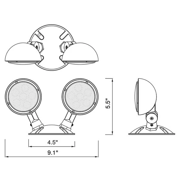 RH20 Wet LED Double Remote Heads, 120V - view 2