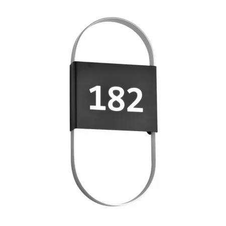 Room Number/Address Light, 120V, 10W, 3000K|4000K, >80 CRI, Black/Light Gold, Laser Engraved Metal with Acrylic Shade...