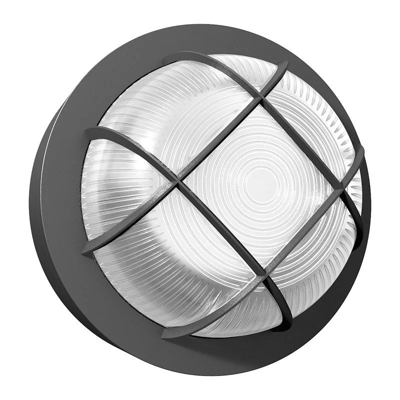 Round Bulkhead, Power & CCT Selectable, with Photocell, 15W, Black or Bronze