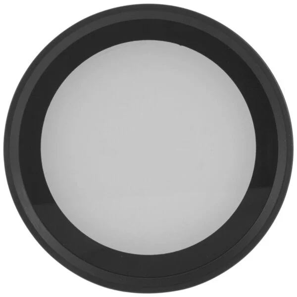 Round LED Flushmount Ceiling Fixture, 15W, CCT Selectable, Black, Frosted Glass - view 3
