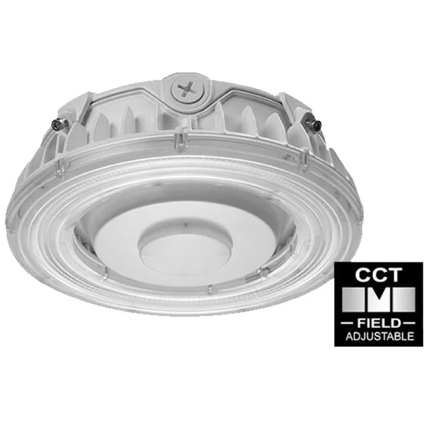 Round LED Parking Garage Canopy, 40W, Adjustable CCT 3000K/4000K/5000K
