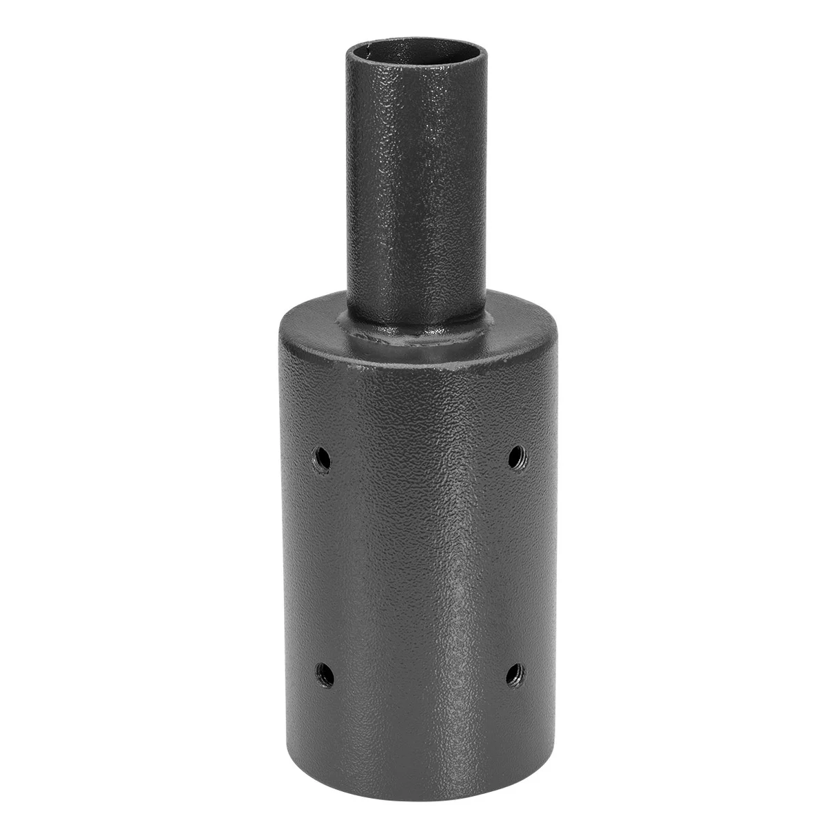 Round Pole to Tenon Adapter, Pole Tenon Size 4-1/4", Bronze Finish, Includes (4) M12x30mm Screws