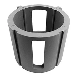Round Post Top Adaptor, 2.5-inch Diameter, Silver