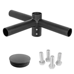 Round Triple 90° Horizontal Tenon Adapter