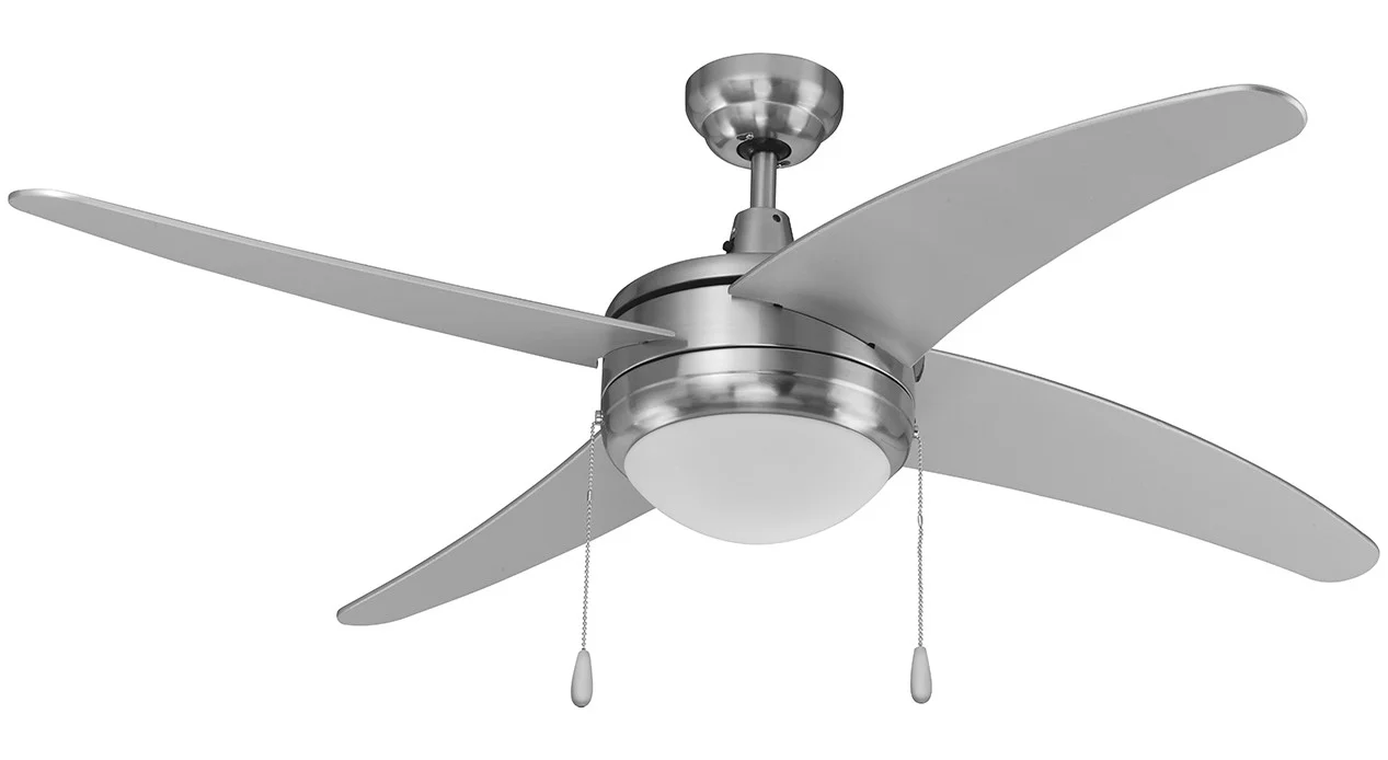 RP Lighting 1007LED Europa I Ceiling Fan, 50" Sweep, Integrated LED Light Kit, 16W, 3000K, 120V