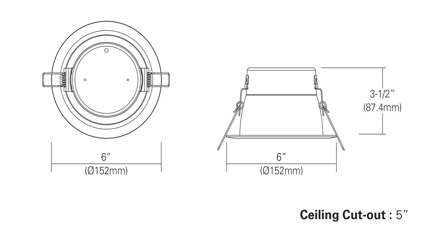 RP Lighting 8041 4" Architectural LED Downlight, 20.2W - view 2