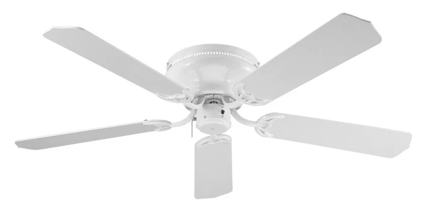 Royal Knight Hugger Ceiling Fan, 5 Blade, 30" Sweep, 3 Speed, Reversible, AC Motor, Light Kit Adapta...