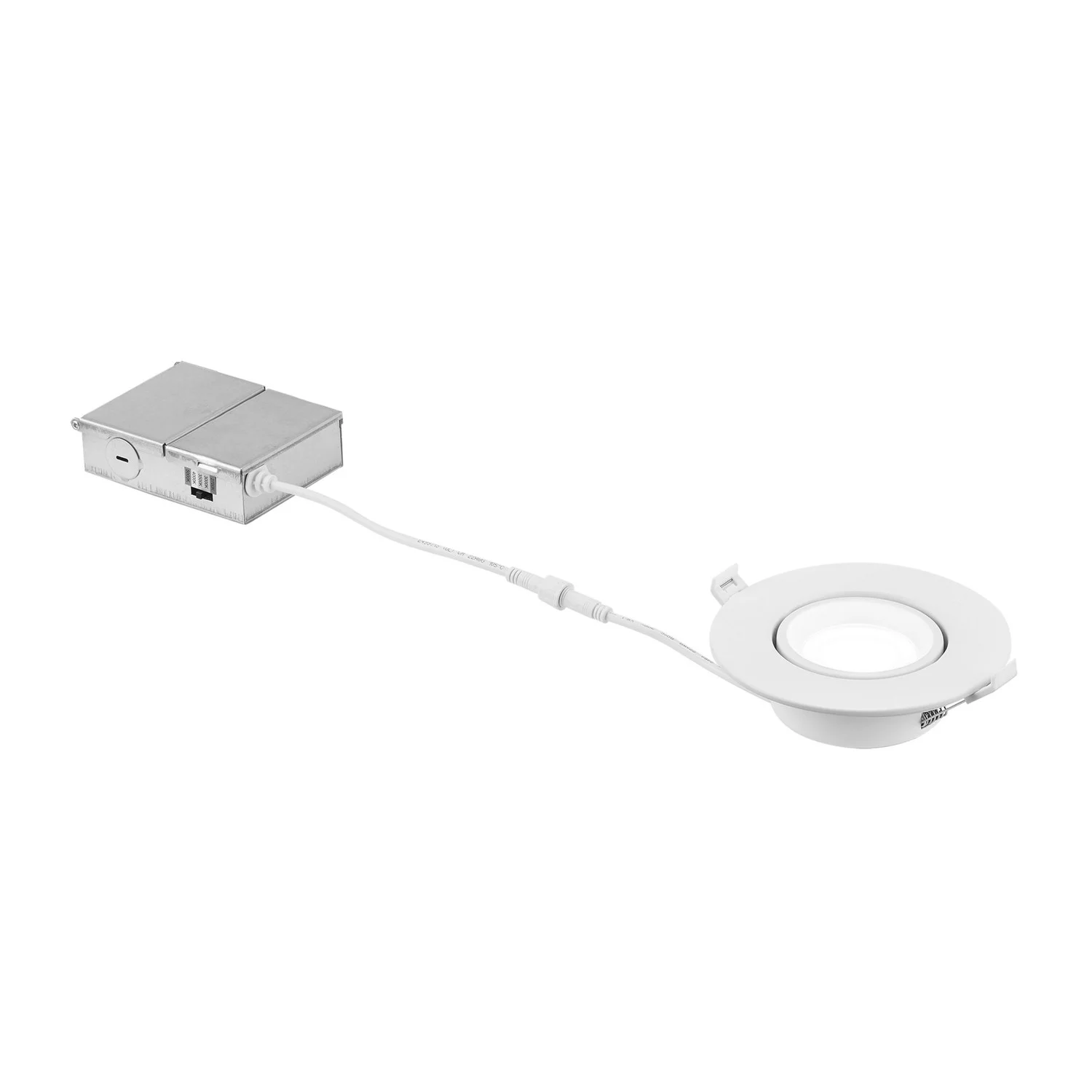 RP Lighting and Fans Gimbal 5" 5CCT Recessed Light, White Finish, 120V, 9W, 2700K|3000K|3500K|4000K|...