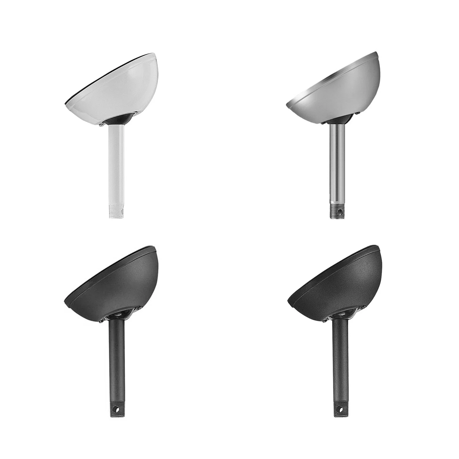 RP Lighting and Fans SA45 Sloped Ceiling Adapter Kit, Matte Black