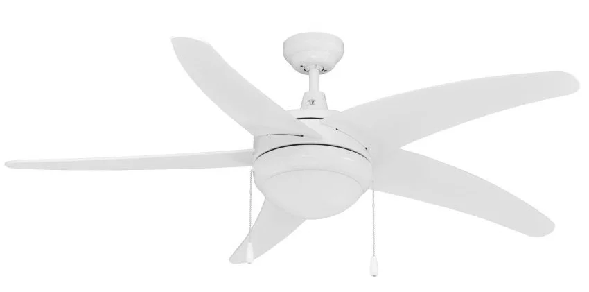 RP Lighting Mirage I Ceiling Fan, 50" Sweep, E26 LED Light Kit Included, 120V, 2 x 9W A19 LED Lamps,...