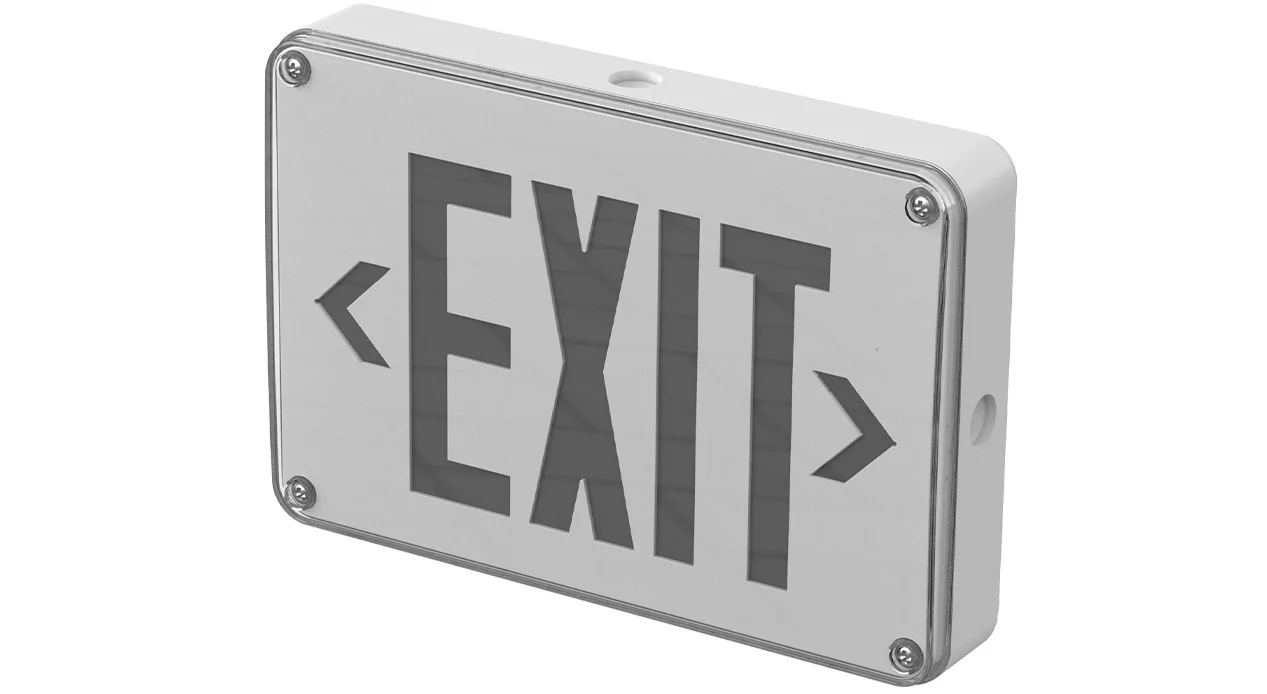 RXL28 Series, LED Exit Sign with White Housing