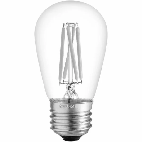 S14 LED Filament Style Bulb, 4 Watts, 2700K