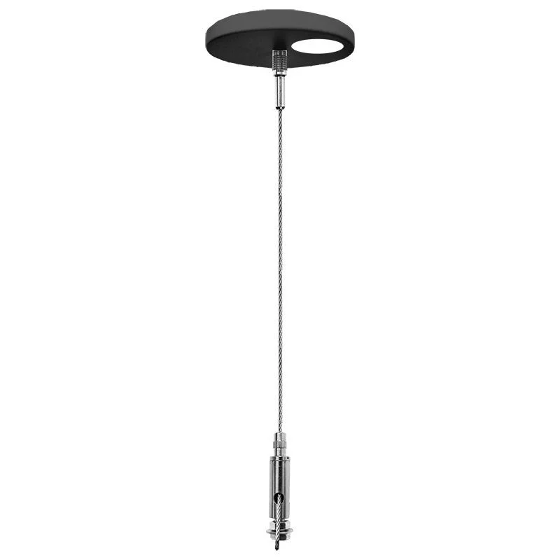 SCL Series Adjustable 6ft. Suspension Cable with Canopy Set, Black