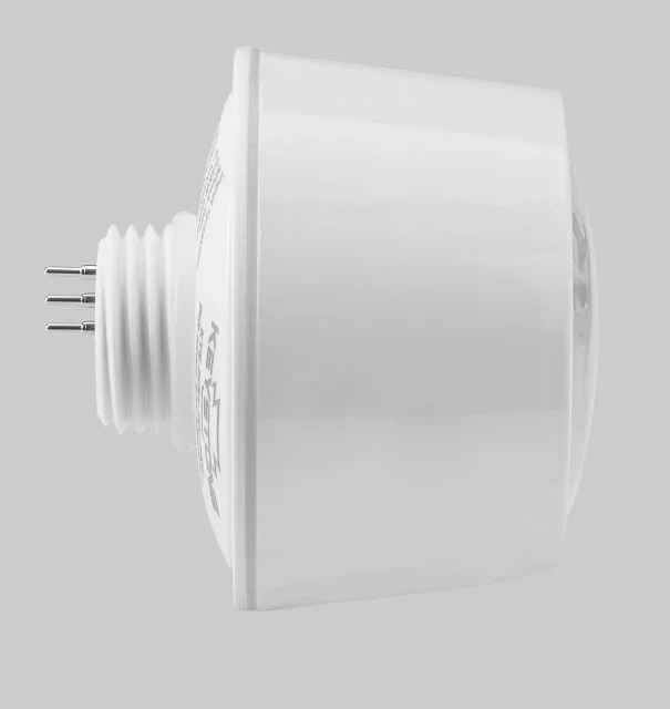 Screw-in PIR sensor, 50ft max mounting height, 12V Input, IP65, Bi-level control with adjustable hol...