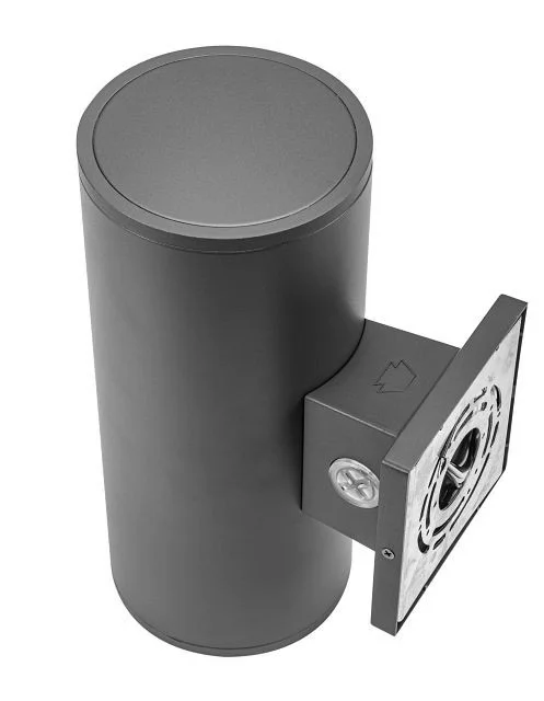 Screw-on blocking cap | Bronze | For use on 6" Sentinel wall mount cylinder fixtures - view 2