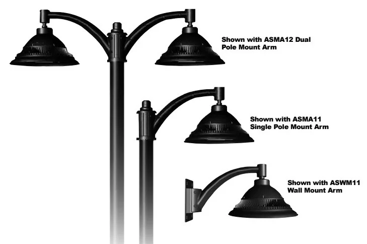 Sculptor Bell Pendant Decorative Pole Mounted Luminaire, 46W or 78W - view 5